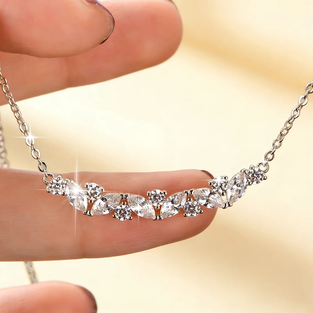 Colar Aurora de Zircônias Banhado em Ouro 24K